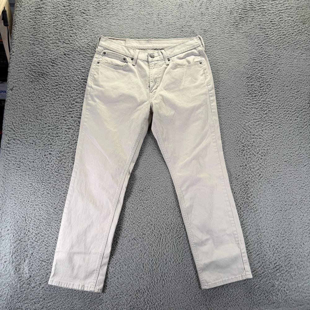 Levi's 541 Jeans Men 32x28 White Cotton Denim Straight Streetwear Travel Stretch
